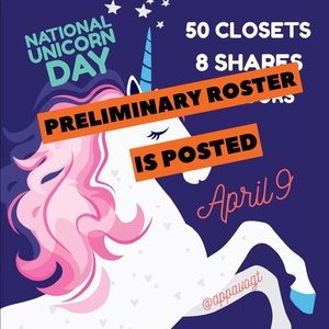 Final roster is posted in new listing!🦄